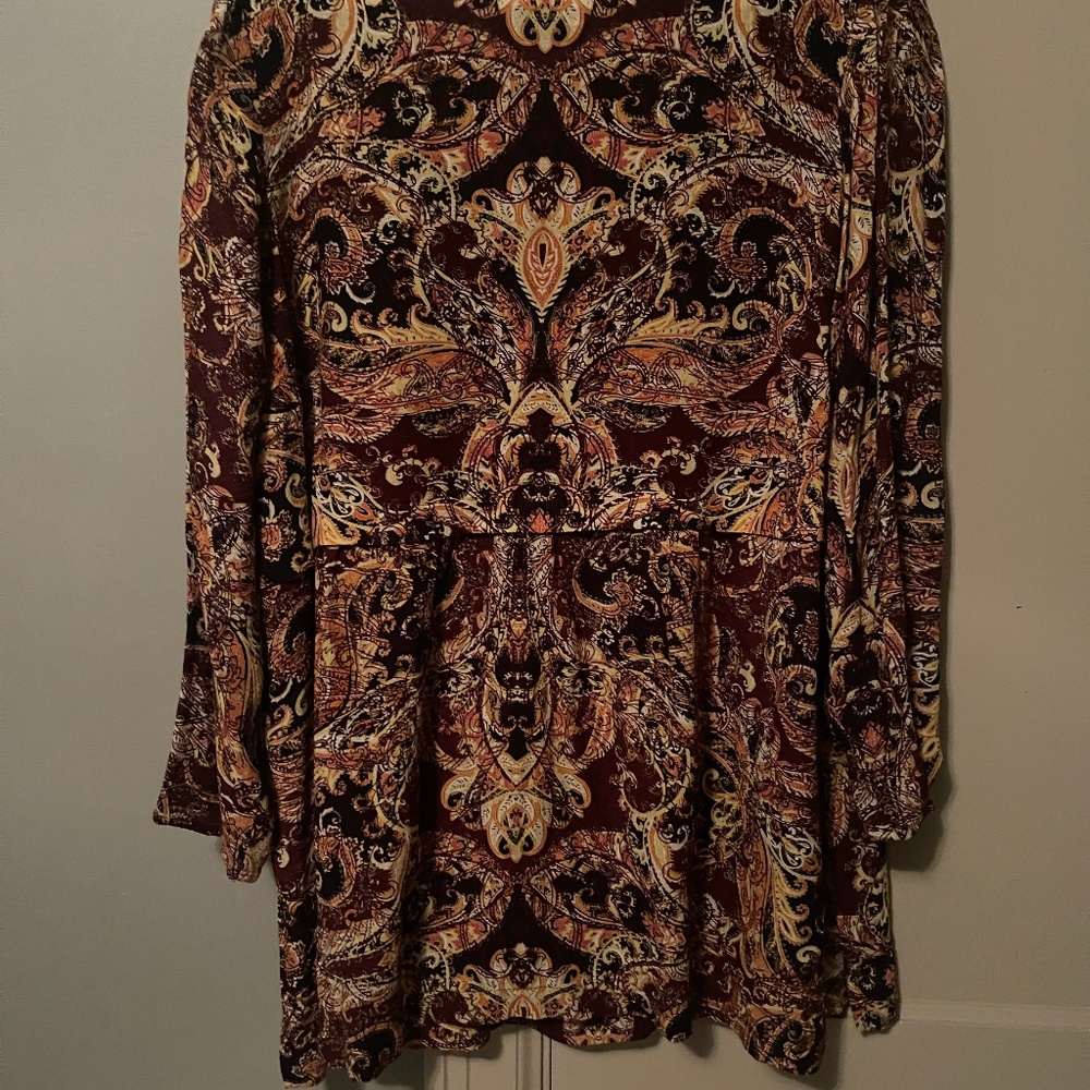 J Jill Empire Tunic Top.